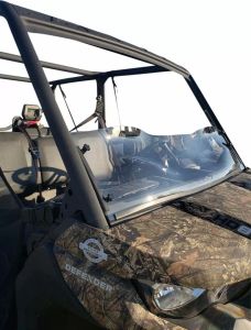 Klock werks KW05-01-0482-C UTV FLARE ™ szélvédő készlet Szélvédő, plexi, fejidom