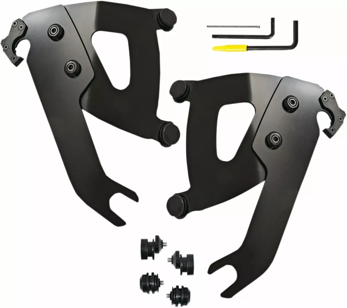Memphis shades hd MEB2048 Road Warrior Trigger-Lock Mount készlet Szélvédő és karosszéria rögzítő alkatrész 1