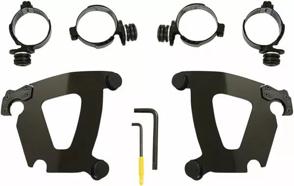 Memphis shades hd MEB2050 Road Warrior Trigger-Lock Mount készlet Szélvédő és karosszéria rögzítő alkatrész 0