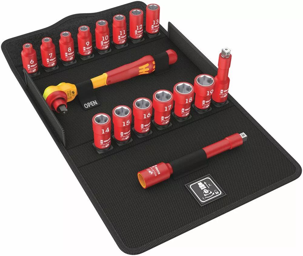 Wera 05004970001 szigetelt racsnis készlet Szerszám motorkerékpár szereléshez 1