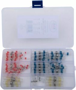 K&s technologies 03-1000 Hőre zsugorodó forrasztás nélküli huzalcsatlakozó készlet/utántöltő Csatlakozó, vezeték, kapcsoló H&A