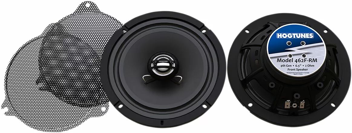 Hogtunes 462F-RM Gen 4 6,5 ”2 ohm elülső hangszórók rácsokkal Hangszóró 0