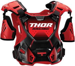 Thor GUARDIAN S20Y RD/BK SM/MD Gerincvédő, protektoring, protektormellény