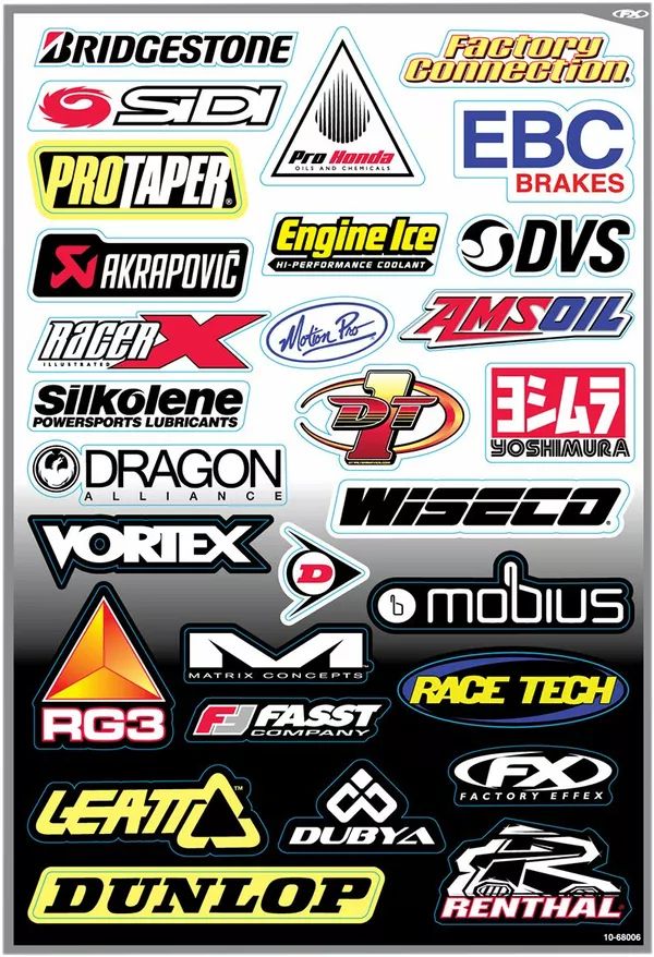 Factory effex 10-68006 szponzor matrica Matrica 0