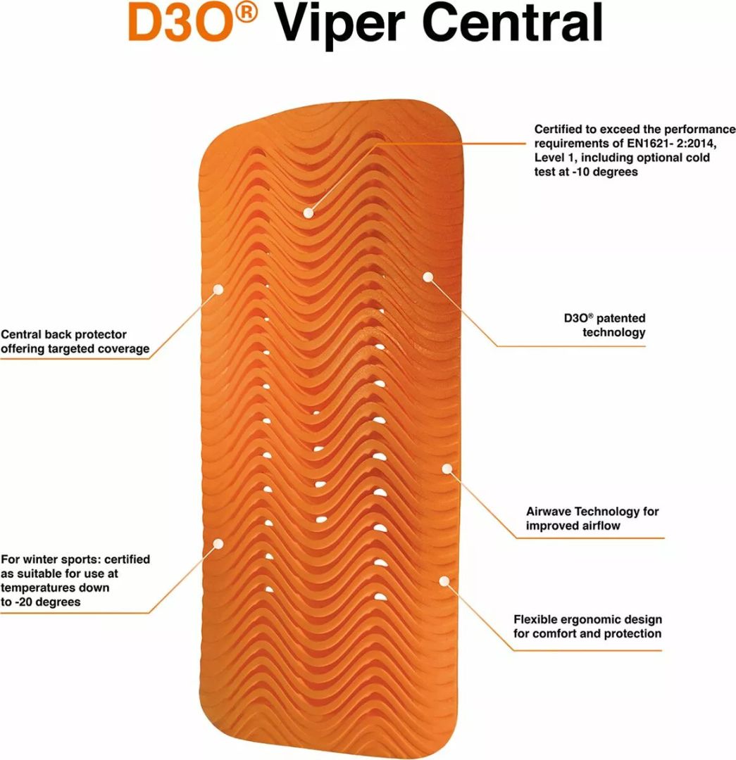 Icon 11027 D3O® Viper Central Back Count Protector Gerincvédő, protektoring, protektormellény 2