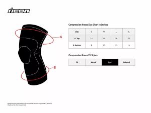 Icon 2704-0502 Field Armor ™ kompressziós térdőrök Térdvédő 2