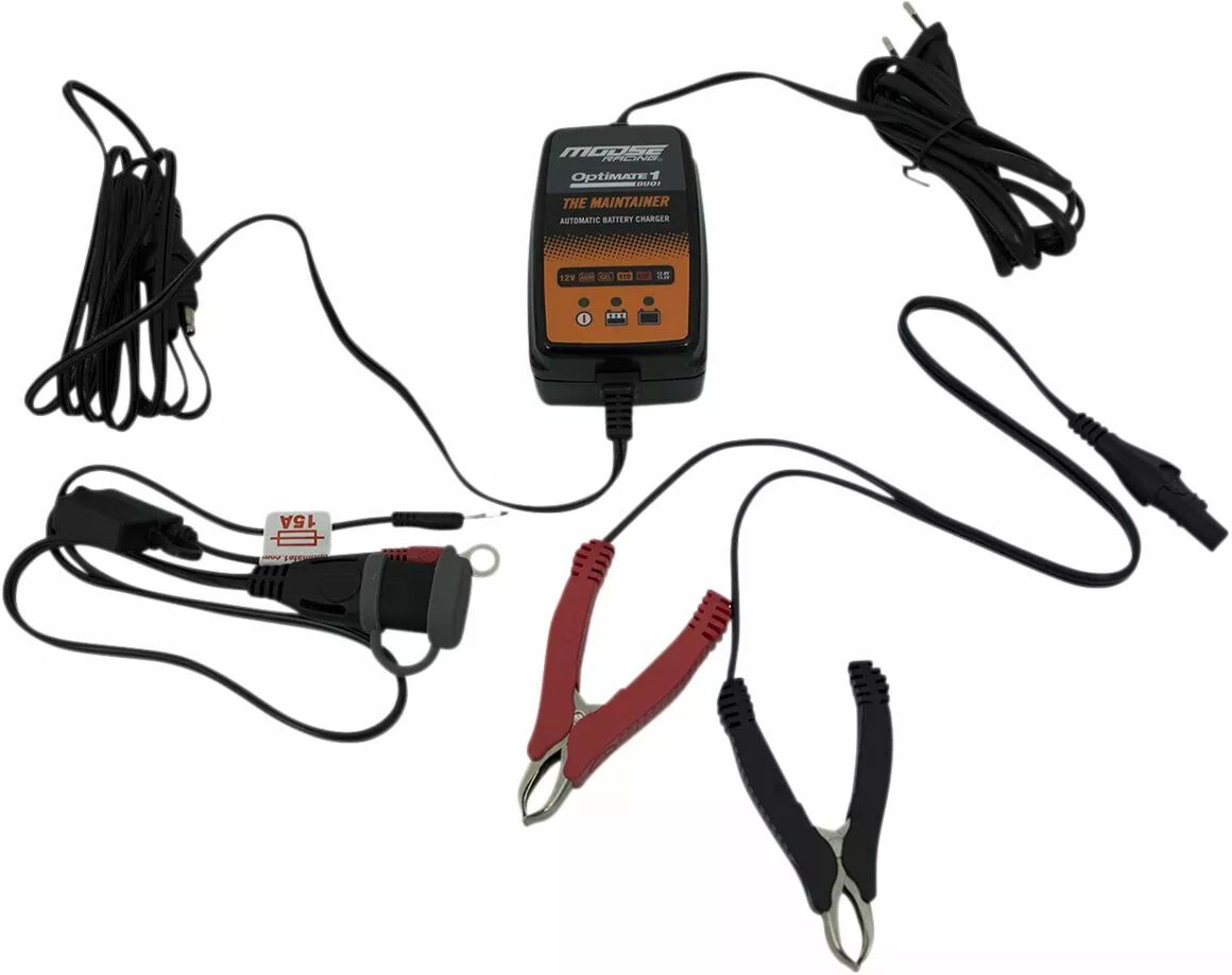 Moose racing hard-parts TM414 töltő optima 1 duo MSE UK-Plug Akkumulátor töltő 0
