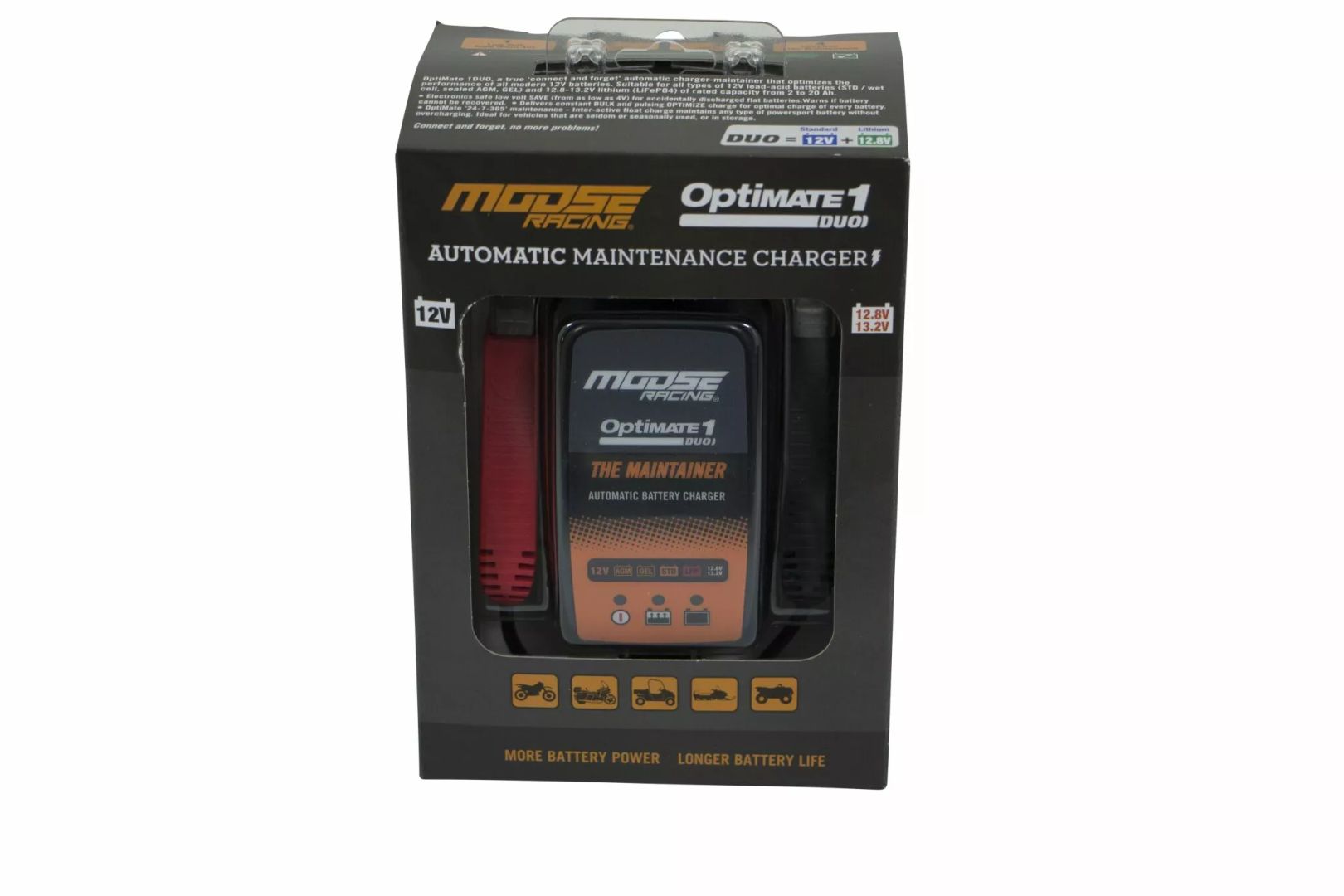 Moose racing hard-parts TM414 töltő optima 1 duo MSE UK-Plug Akkumulátor töltő 3