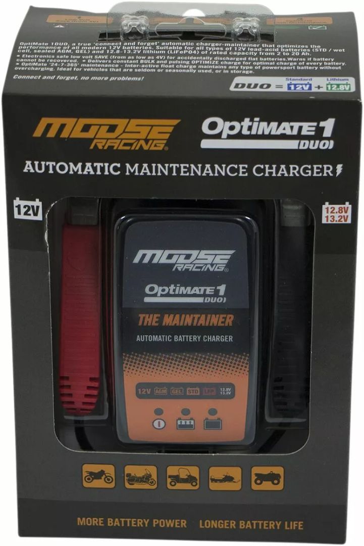 Moose racing hard-parts TM414 töltő optima 1 duo MSE UK-Plug Akkumulátor töltő 4