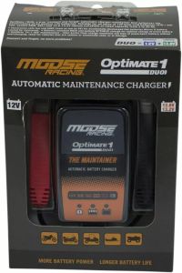 Moose racing hard-parts TM414 töltő optima 1 duo MSE UK-Plug Akkumulátor töltő 4