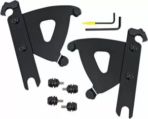 Memphis shades hd MEB2053 Road Warrior Trigger-Lock Mount készlet Szélvédő és karosszéria rögzítő alkatrész
