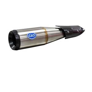 S&S CYCLE Grand National EC euro 4 Slip-On kipufogódobok Chrome/Black for Indian Kipufogó dob - Slip On