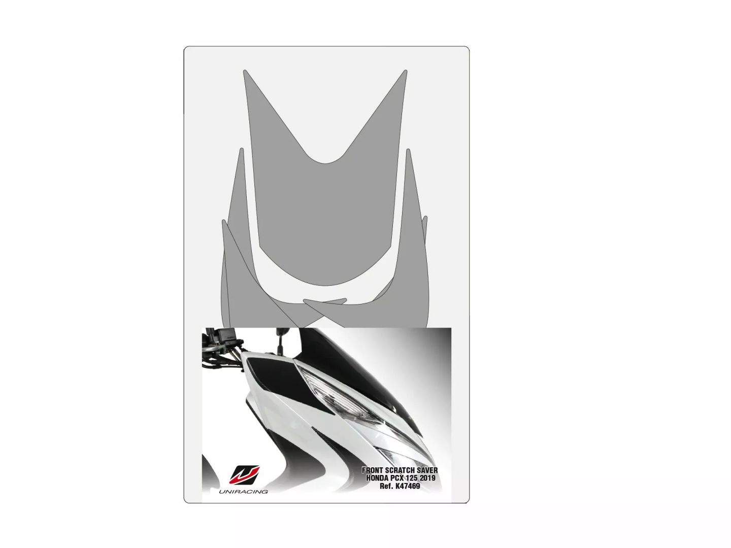 Uniracing K47469 Scooter Scratch Saver Matrica 1