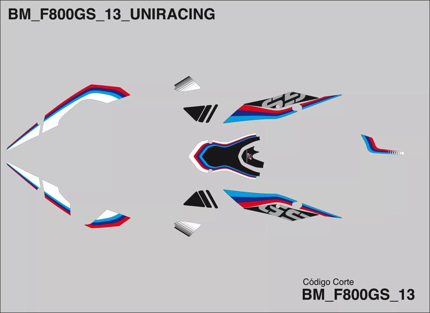 Uniracing K47910 matrica készlet Matrica 1