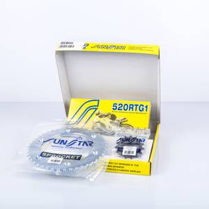 Sunstar sprockets Lánc készlet acél plusz Motorkerékpár és quad meghajtó lánc és lánckerék szett