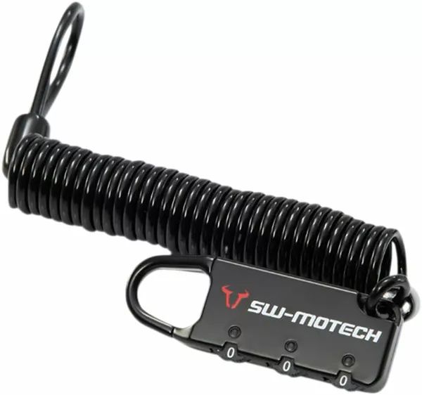 Sw-motech CLOC0000210100B kábelzár motorkerékpár poggyászhoz Motorkerékpár lezáró lánc, lakat, zár, tárcsafékzár, riasztó 0
