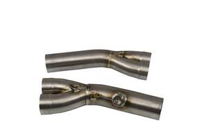 AKRAPOVIC Y-PIPE gyûjtõ rozsdamentes acél Motor kipufogó alkatrész
