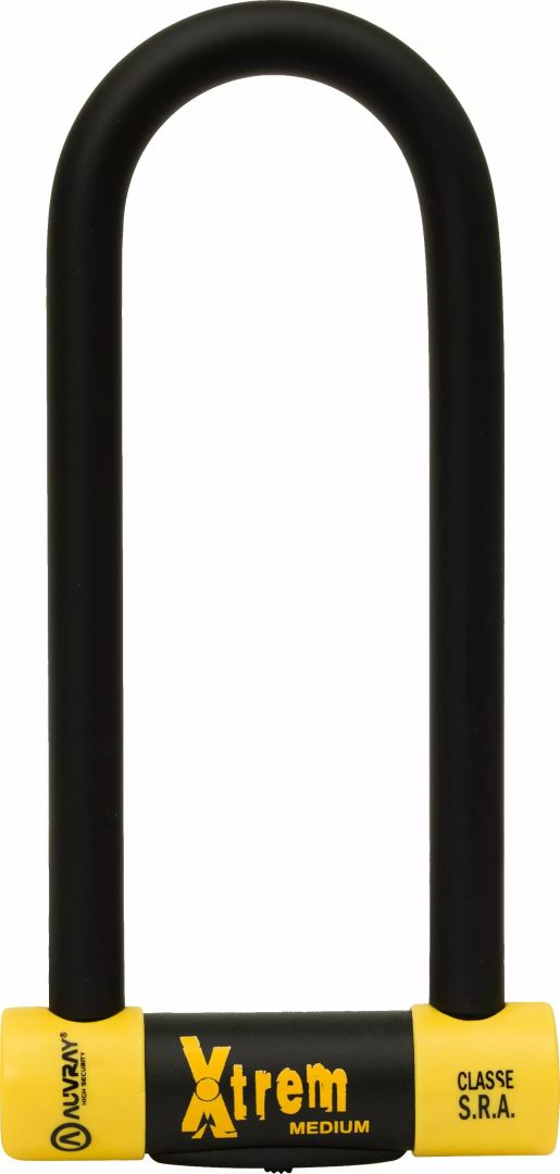 Auvray W1085250StaUV U-LOCK XTREM MEDIMI Motorkerékpár lezáró lánc, lakat, zár, tárcsafékzár, riasztó 0