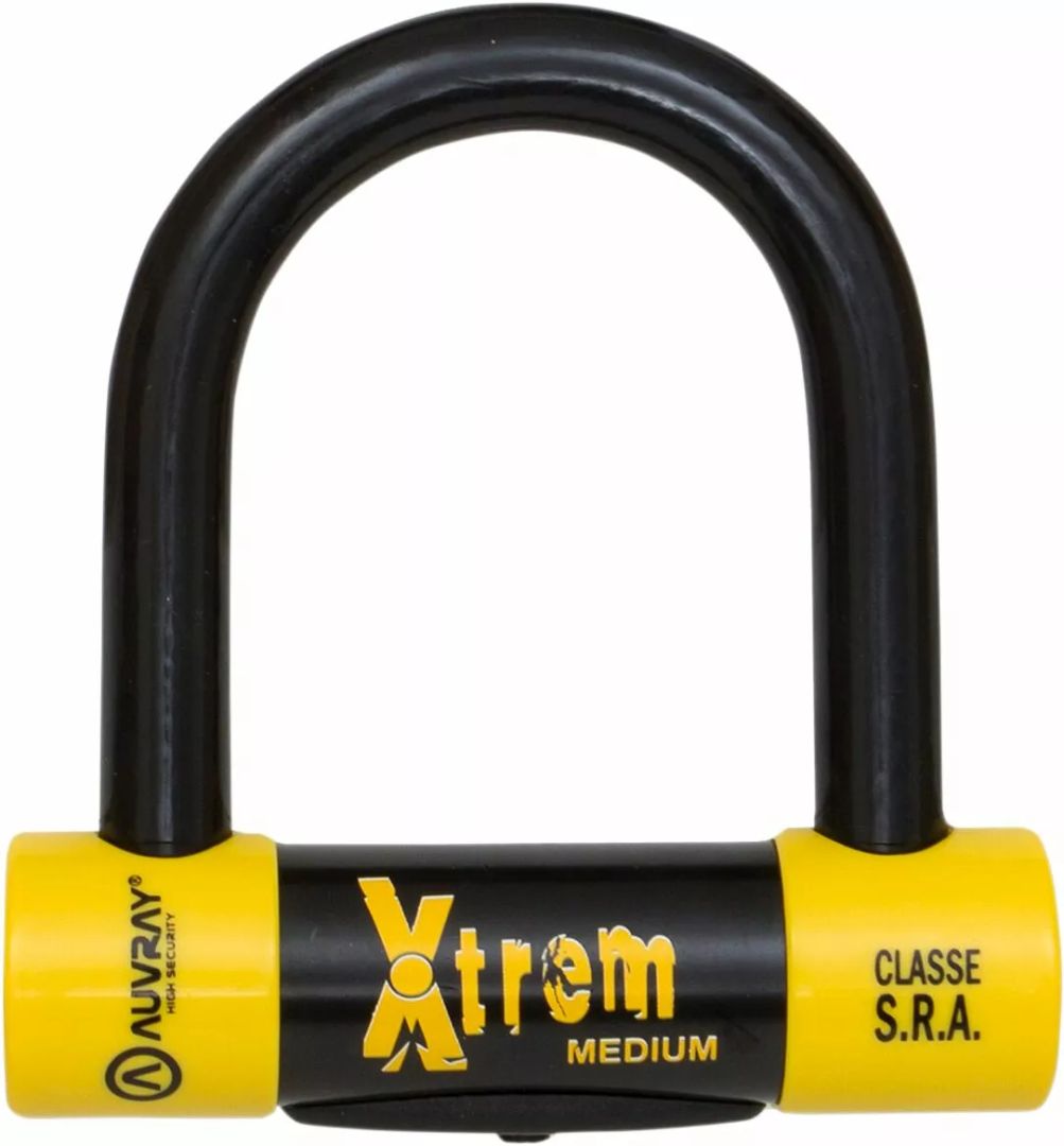 Auvray W1085250StaUV U-LOCK XTREM MEDIMI Motorkerékpár lezáró lánc, lakat, zár, tárcsafékzár, riasztó 2