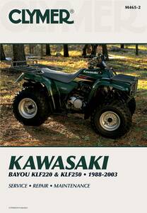 Clymer kézi CLYMER KLF220/250 Motorkerékpár szerelési kézikönyv