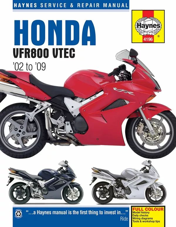 Haynes 4196 motorkerékpár -javítási kézikönyv Motorkerékpár szerelési kézikönyv 0