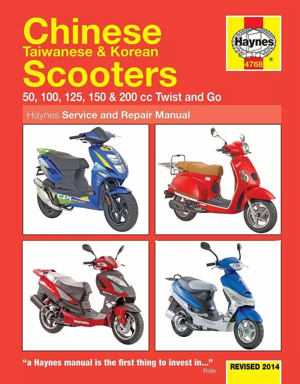 Haynes 4768 A SCOOTER SZOLGÁLTATÁSI KÉZIKÖNYVE Motorkerékpár szerelési kézikönyv 0