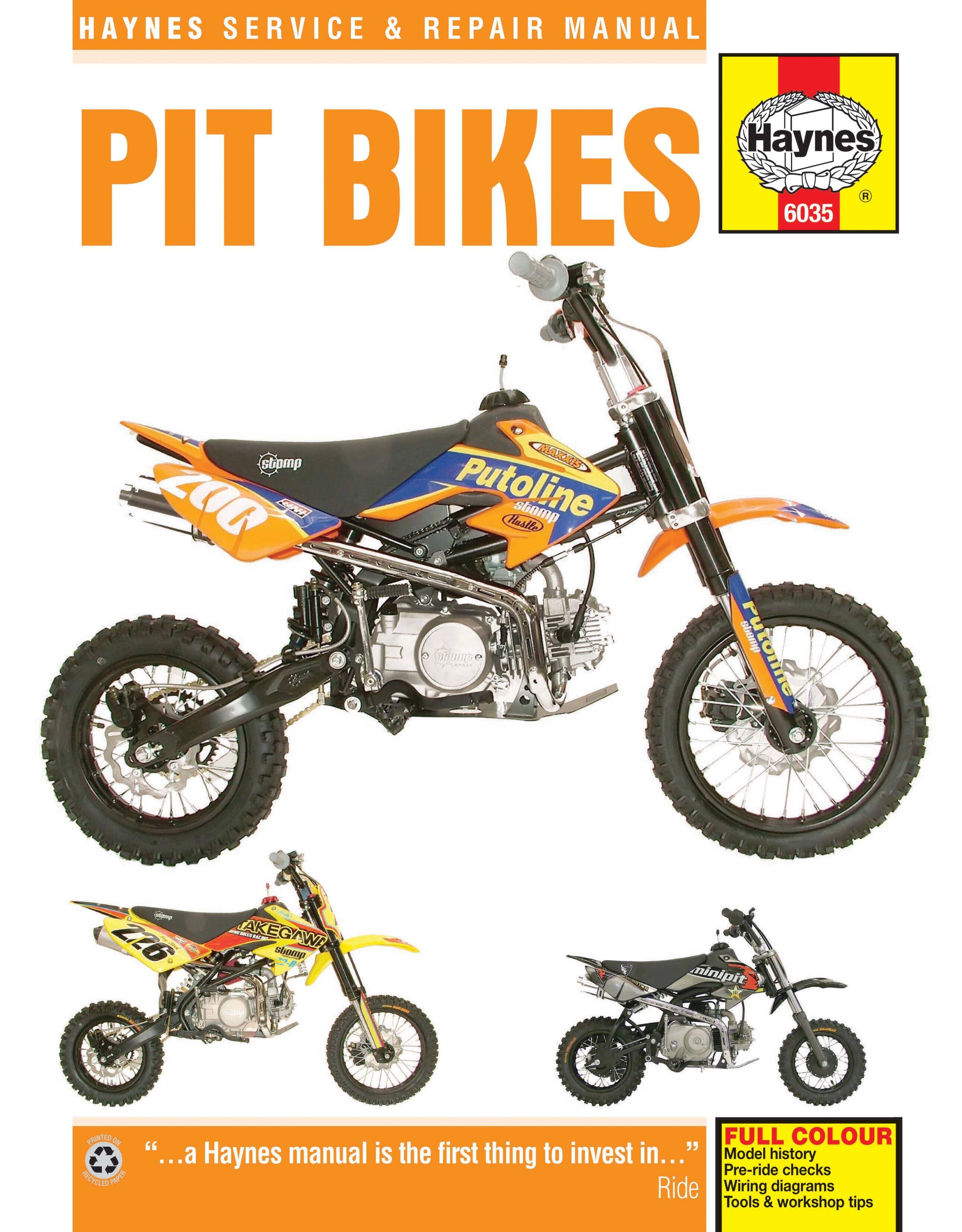Haynes PIT motorkerékpárok Motorkerékpár szerelési kézikönyv 0