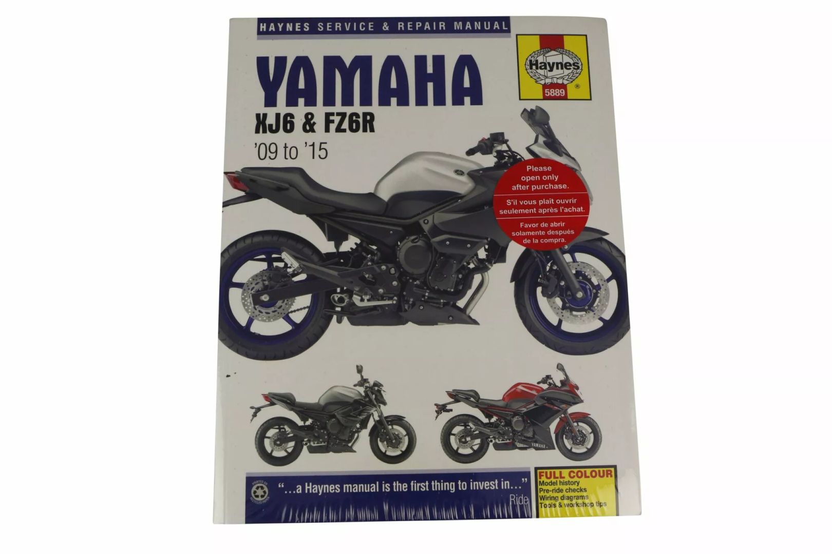 Haynes 5889 szerviz kézikönyv Motorkerékpár szerelési kézikönyv 1