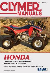 Clymer HONDA TRX400EX FOURTRAX/S Motorkerékpár szerelési kézikönyv