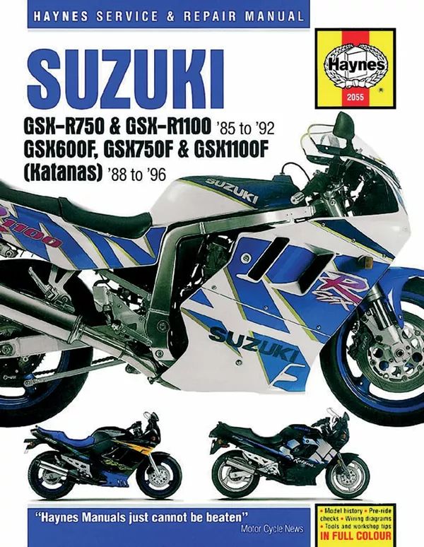 Haynes 2055 motorkerékpár -javítási kézikönyv Motorkerékpár szerelési kézikönyv 0