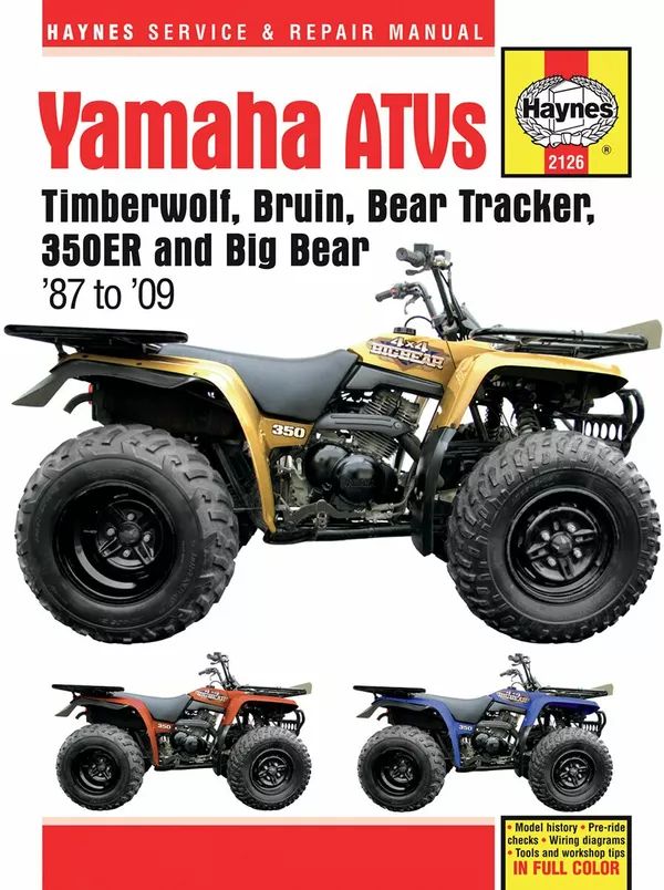 Haynes 2126 ATV szolgáltatás & amp; Javítási kézikönyv Motorkerékpár szerelési kézikönyv 0