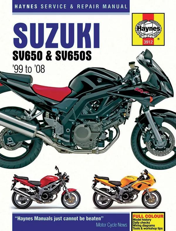 Haynes 3912 motorkerékpár -javítási kézikönyv Motorkerékpár szerelési kézikönyv 0