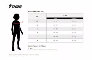 Thor 2912-2553 Ifjúsági indítómode Forge Jersey Mez 4