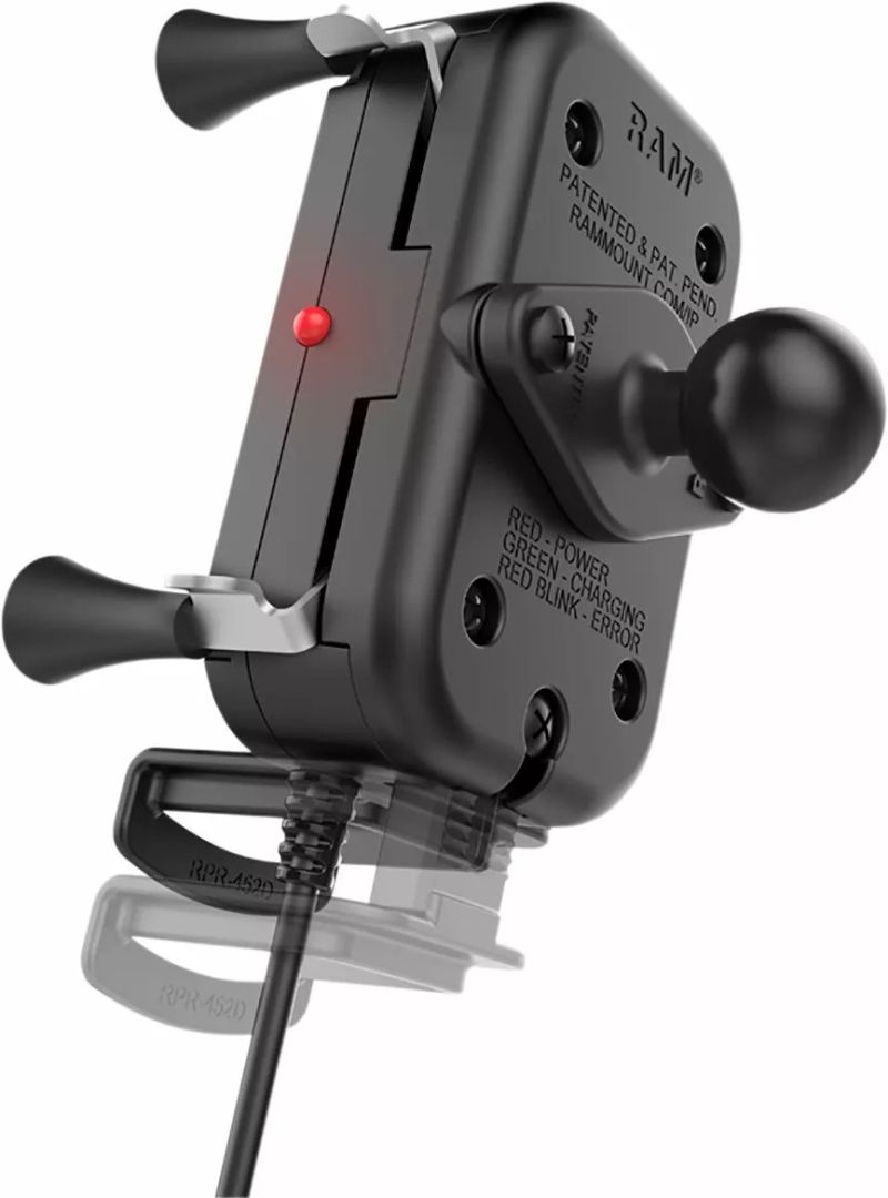 RAM MOUNT RAM-HOL-UN12WB Tough-Charge™ vízálló vezeték nélküli töltőtartó Kameratartó, GPS tartó, telefontartó 1