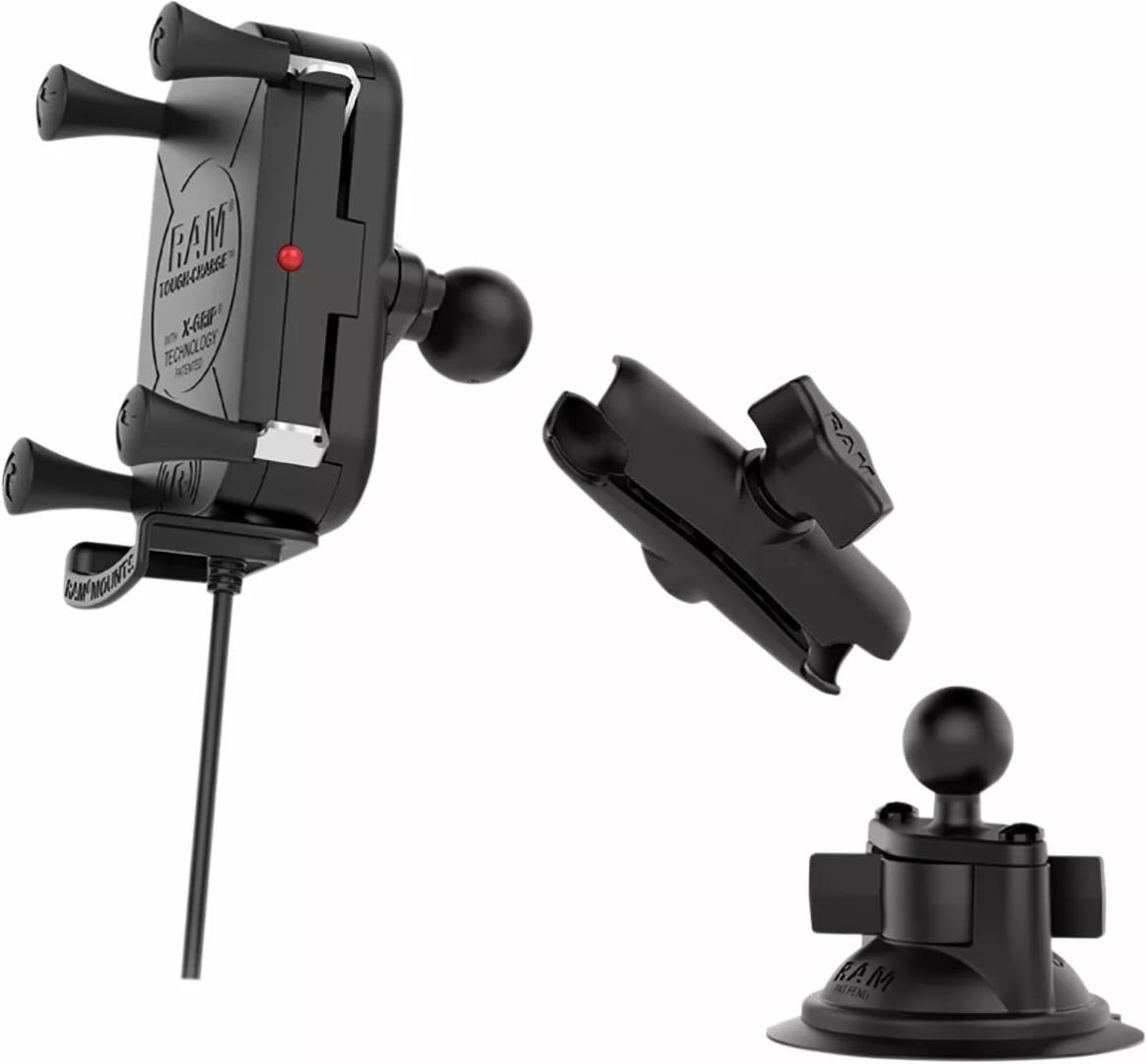 RAM MOUNT RAM-B-166-UN12W Tough-Charge™ vízálló vezeték nélküli töltőtartó Kameratartó, GPS tartó, telefontartó 1