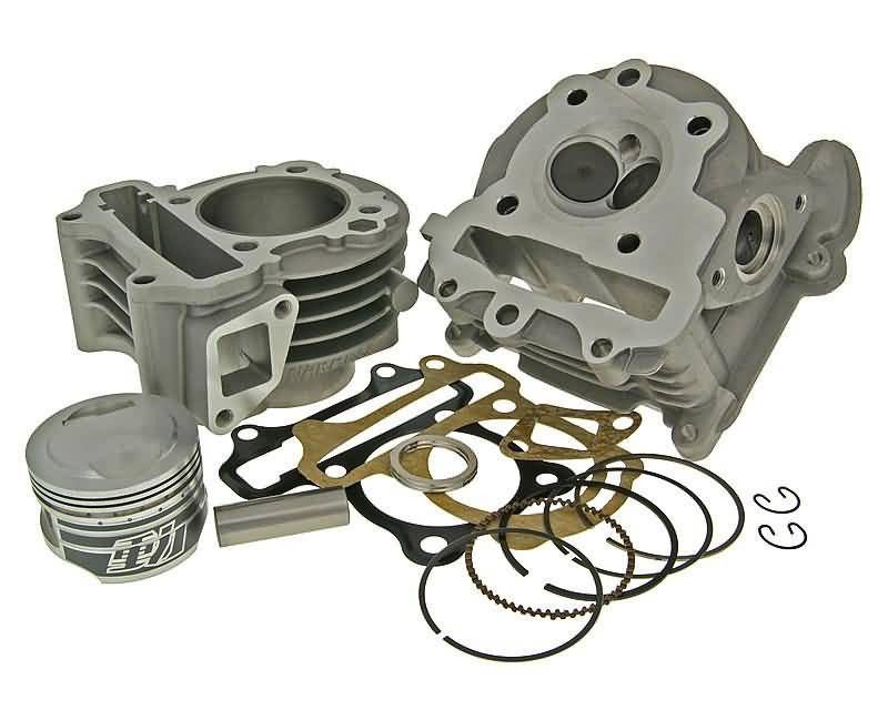 Naraku NK100.52 Hengerkészlet V.2 90cc incl. hengerfej GY6-hoz, Kymco 50 2V Henger és hengeralkatrészek 1