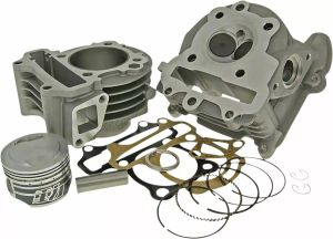 Naraku NK100.52 Hengerkészlet V.2 90cc incl. hengerfej GY6-hoz, Kymco 50 2V Henger és hengeralkatrészek