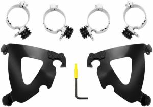 Memphis shades MEB2035 Road Warrior Trigger-Lock Mount készlet Szélvédő, fejidom