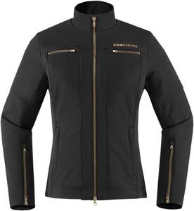 Icon Women's Hella dzseki fekete 2X Motoros kabát
