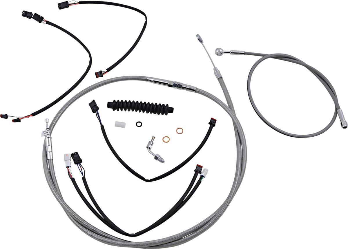 Magnum rozsdamentes Steel/Chrome XR vezérlés Cable készlet Bowden és huzal 0