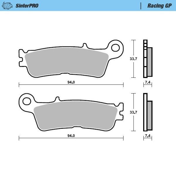 Moto-master 099821 Supermoto fékbetétek Fékbetét 0