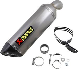 AKRAPOVIC SLIP-ON vonal kipufogódob titán Kipufogó dob - Slip On