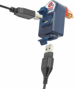 Tecmate O105V2 Optimate ™ kettős USB alacsony profilú töltő Akkumulátor töltő 1