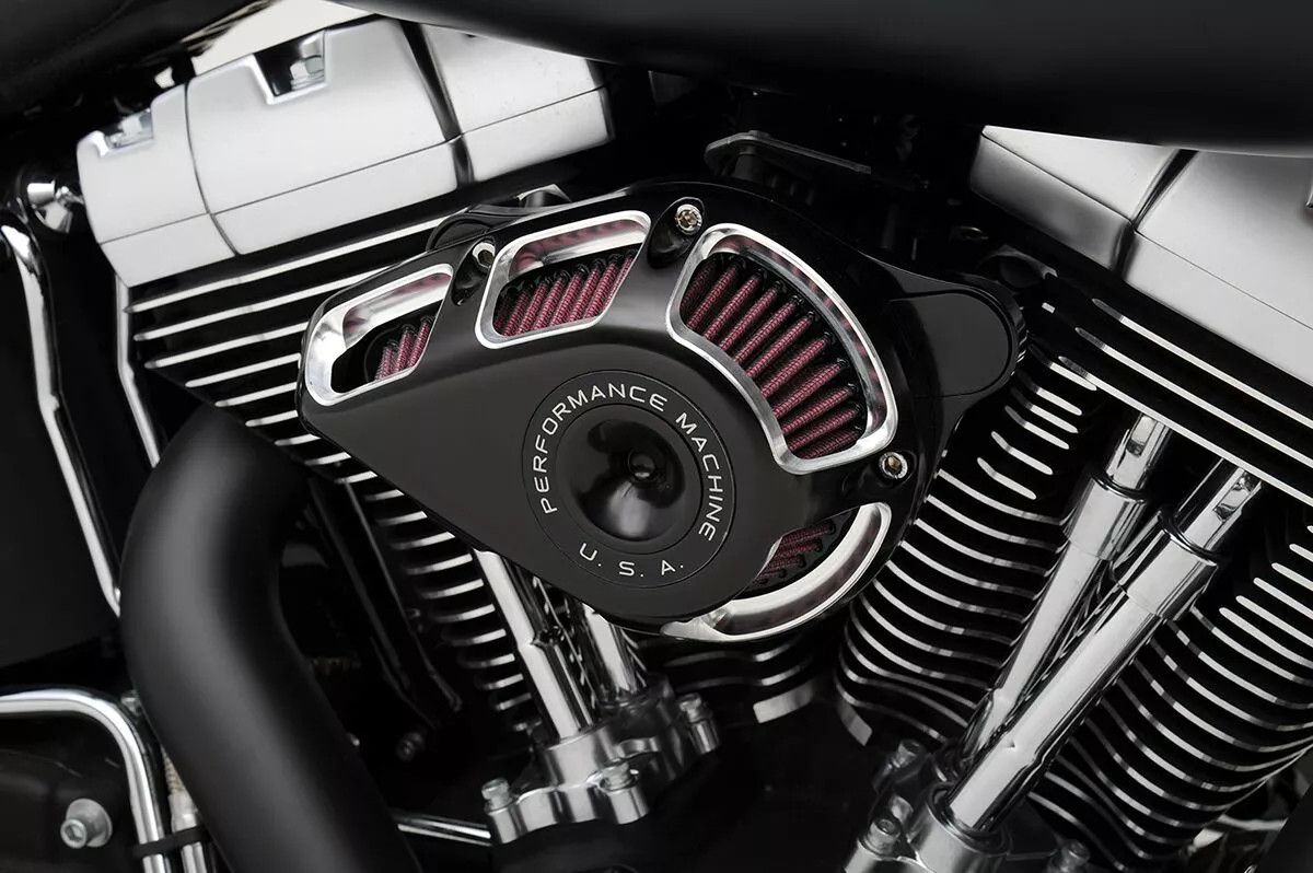 Performance machine (pm) 0206-2140-BM Jet Air Cleaner Kit Levegőszűrő alkatrészek, légszűrők 2
