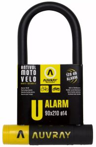 Auvray UA90210aUV U-lock riasztás Motorkerékpár lezáró lánc, lakat, zár, tárcsafékzár, riasztó 1