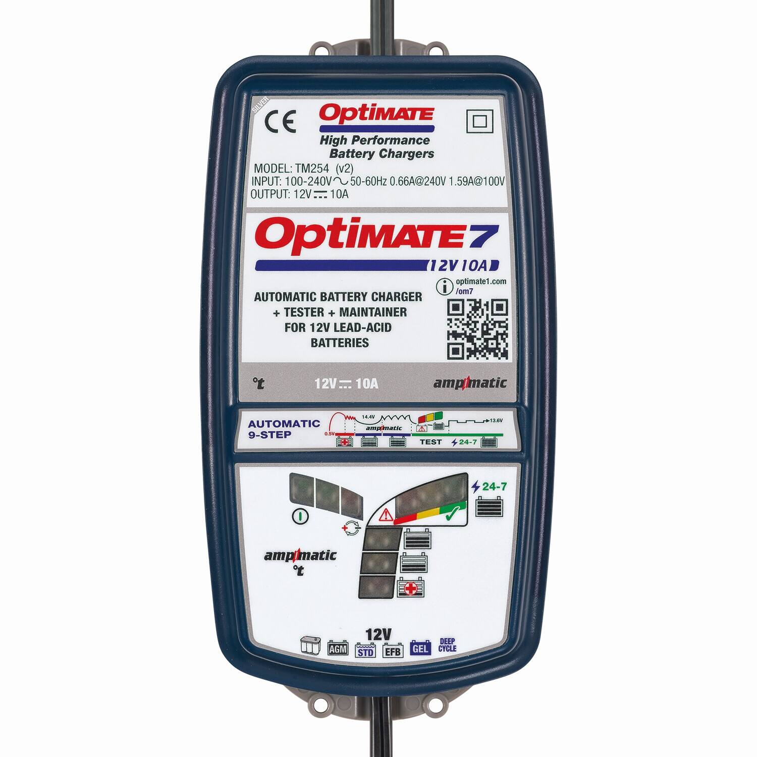 Tecmate Optimate 7 AMPMATIC Akkumulátor töltő 0