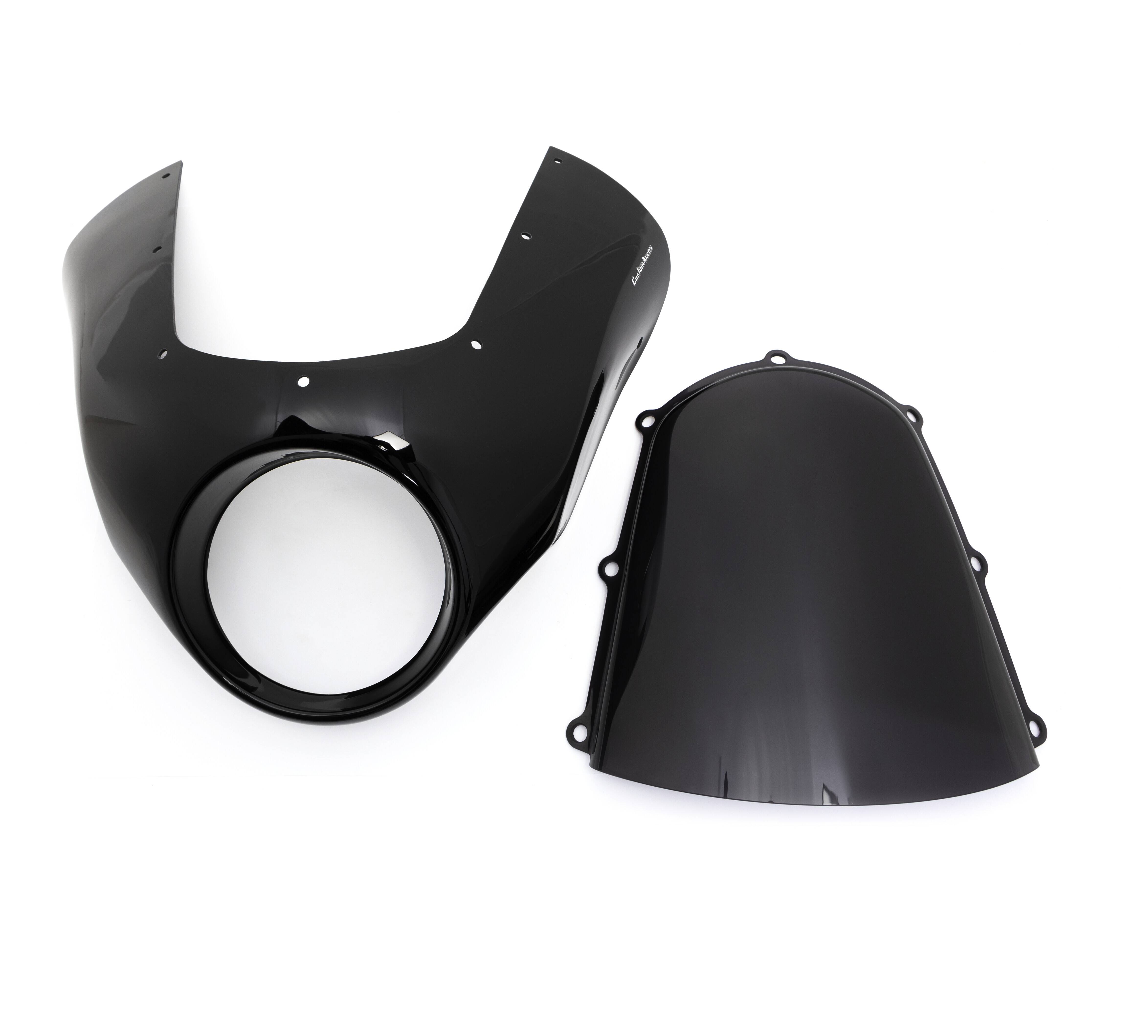 Custom acces - motoacces sötét éjszaka sötét füst Szélvédő, plexi, fejidom 0
