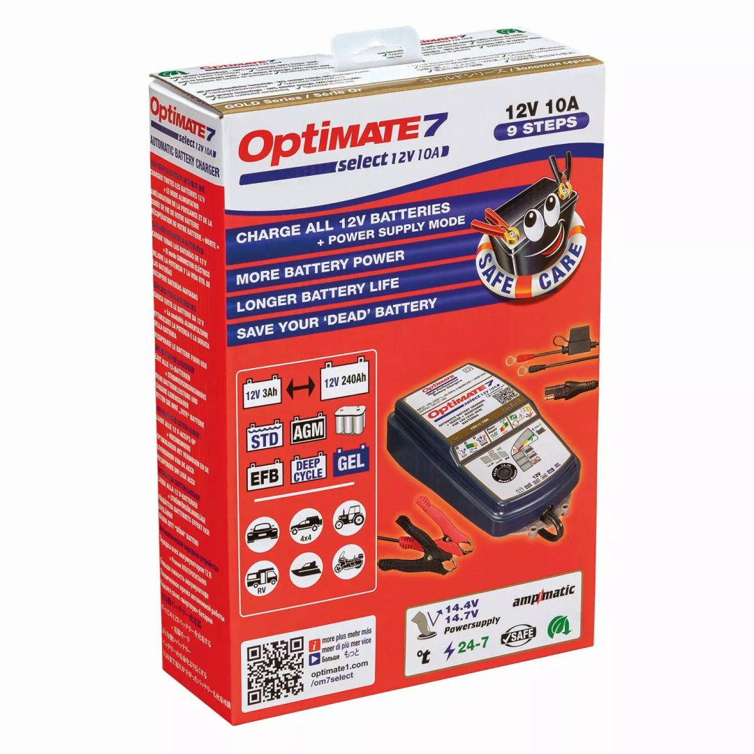Tecmate TM250 V3 Optimate 7 Select Akkumulátor töltő 1