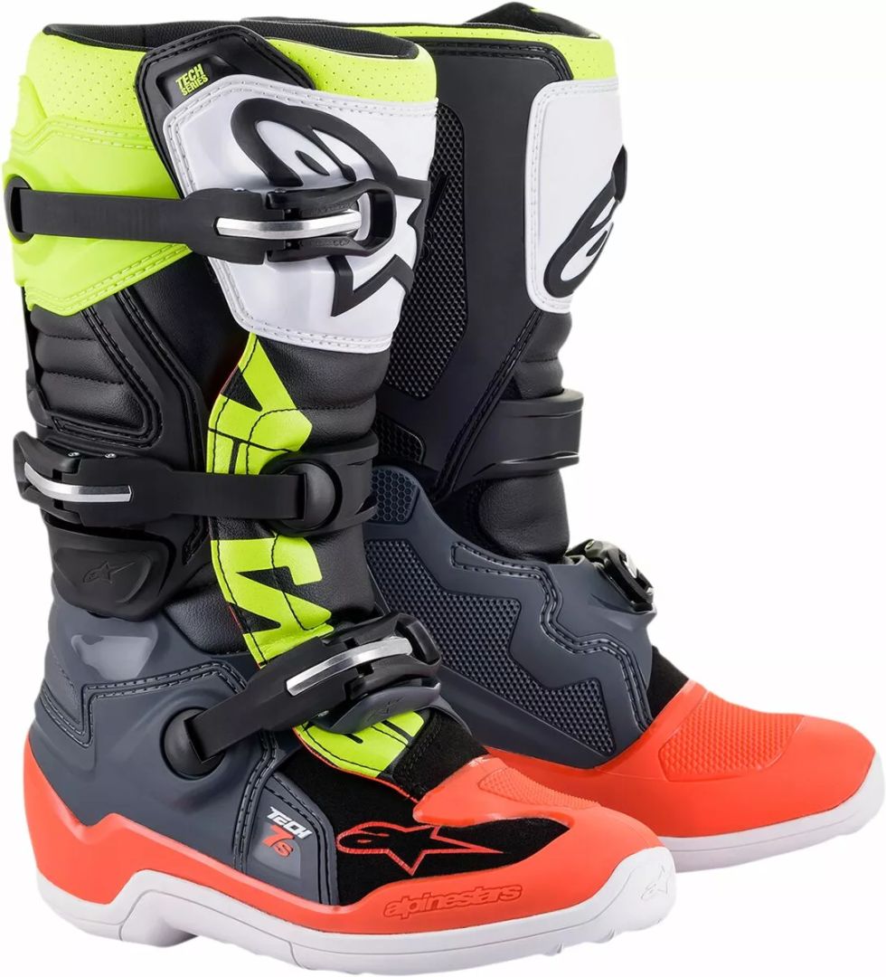 Alpinestars(mx) 2015017-9058-5 Ifjúsági Tech 7S Boots Off-road motoros csizma 0