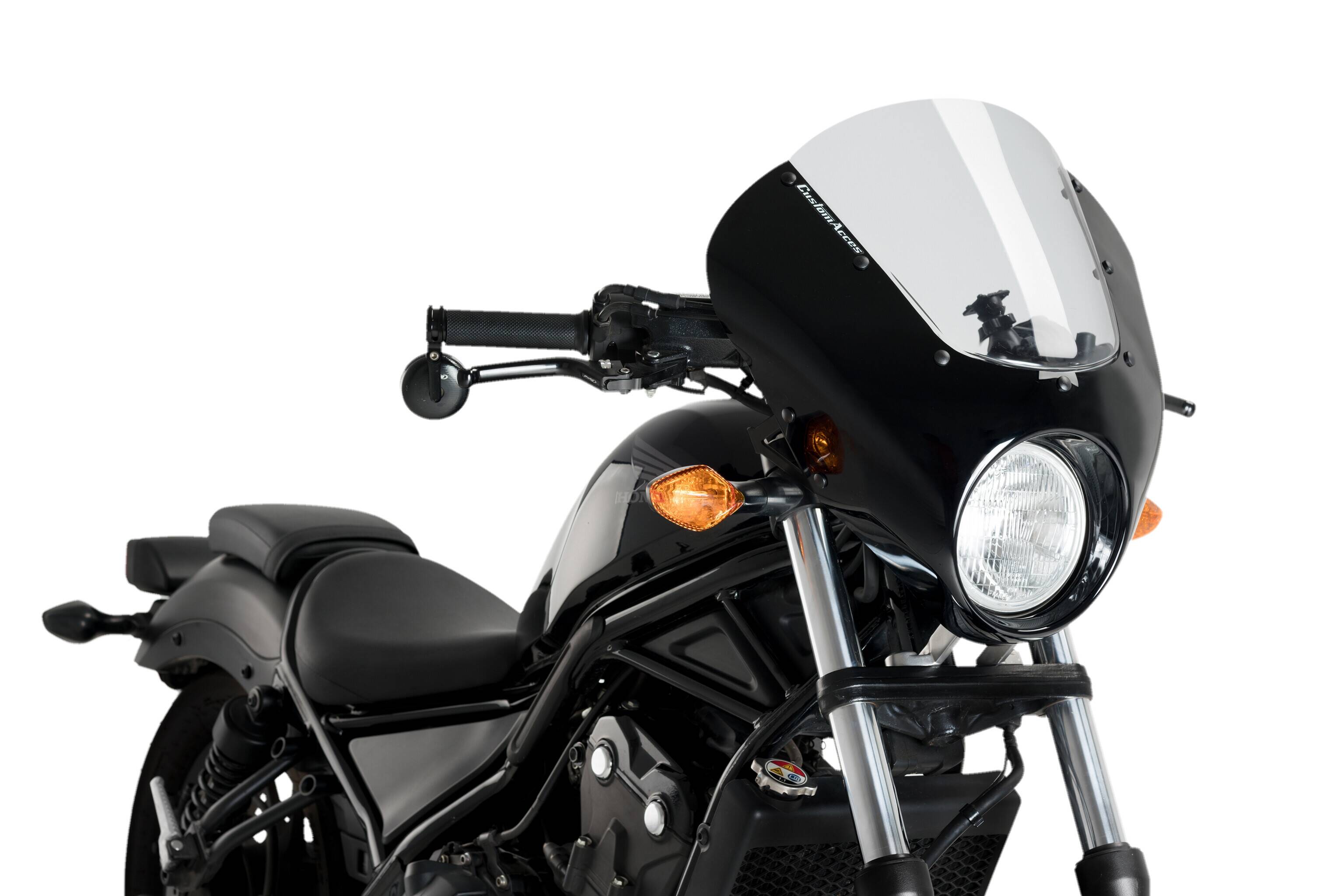 Custom acces - motoacces sötét éjszaka sötét füst Szélvédő, plexi, fejidom 0